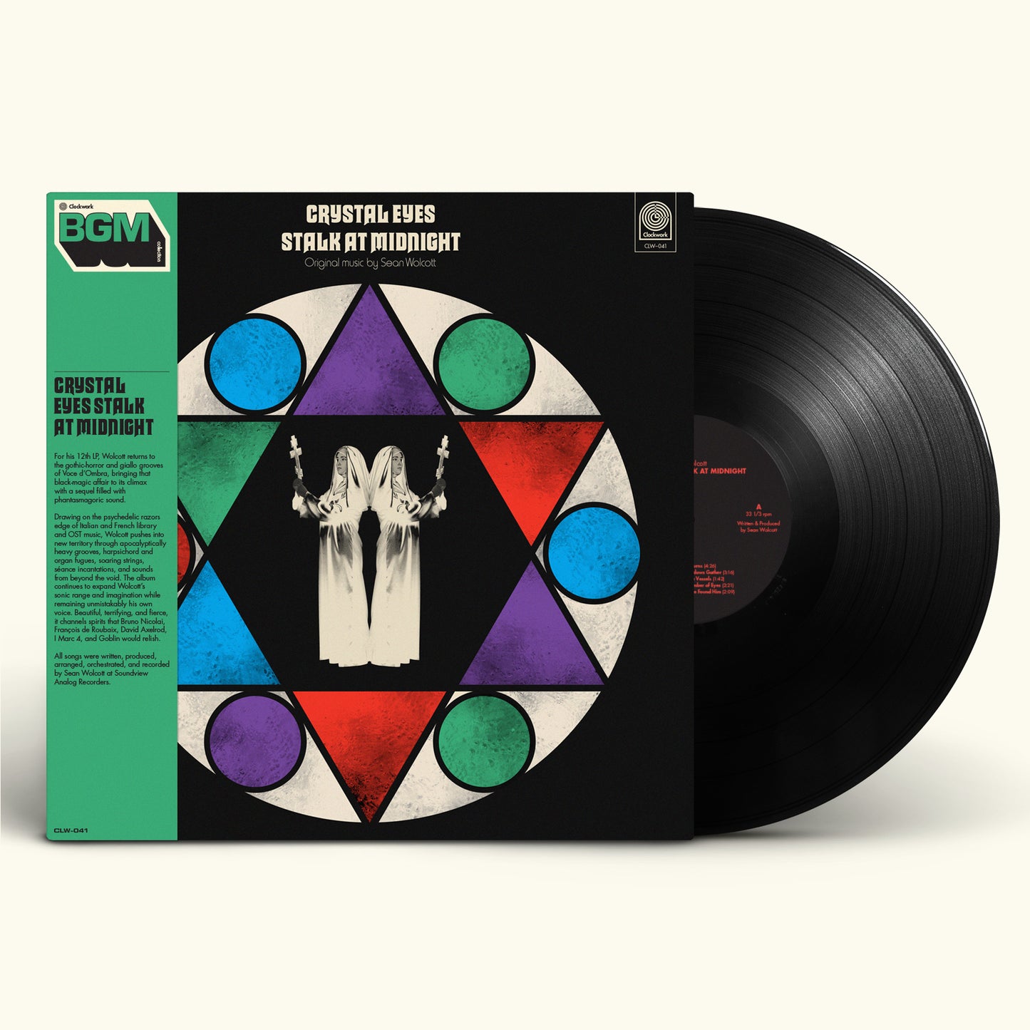 Sean Wolcott – Crystal Eyes Stalk at Midnight (LP Pre-Order)