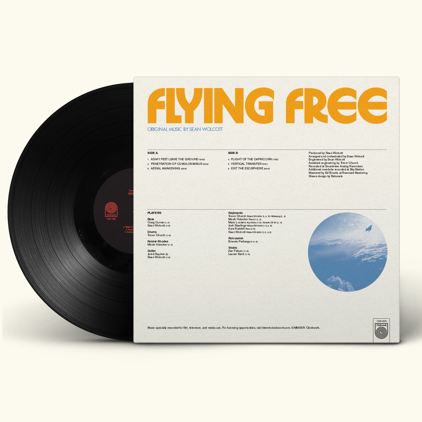 Sean Wolcott – Flying Free (LP pre-order)