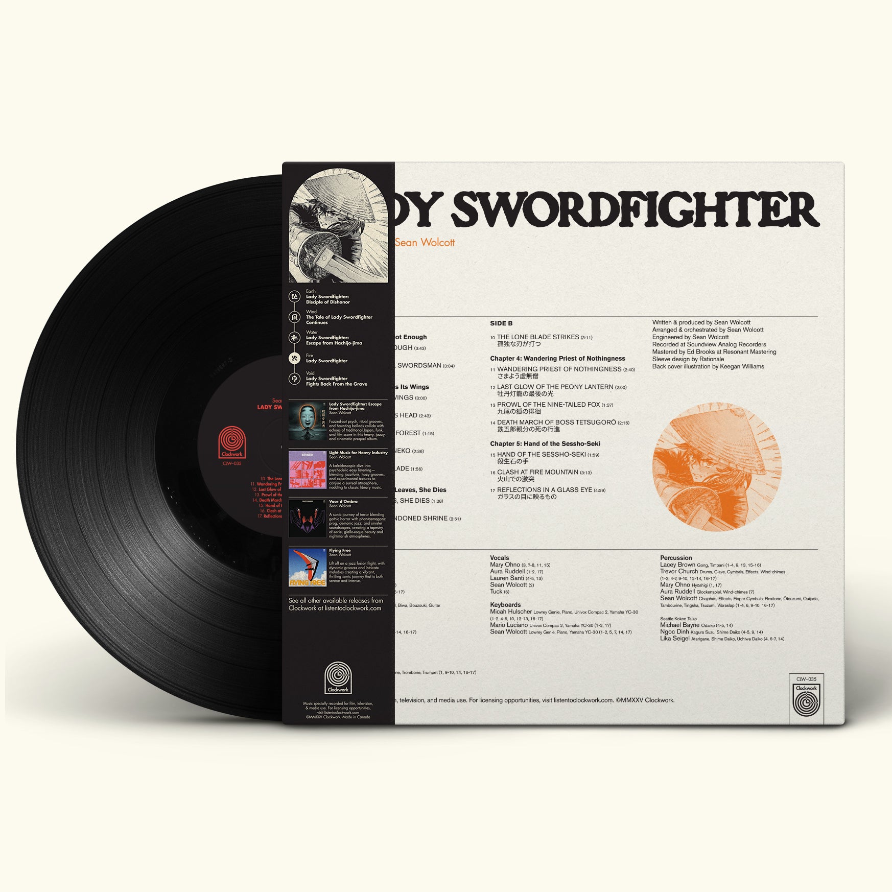 Sean Wolcott – Lady Swordfighter (LP 2nd Pressing) – Clockwork